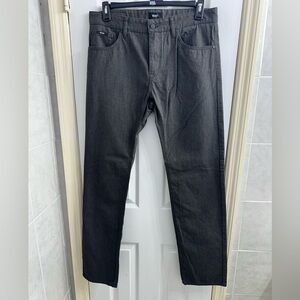 Boss Men's Dark Gray Straight Jeans